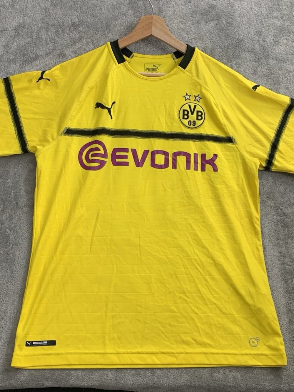 Puma Jersey Mens Large Borussia Dortmund FC #18 Soccer 18/19 Home Kit Bundesliga